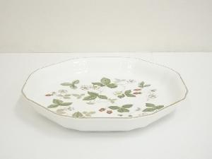 WEDGWOOD　ウェッジウッド　ワイルドストロベリー　オクタゴナルディッシュ